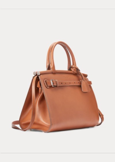 Bolsos De Mano Ralph Lauren Mujer Dorados - Calfskin Medium RL50 - JPMEF4672